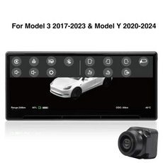 차량용HUD 헤드업디스플레이 카트로닉스 헤드업 디스플레이 테슬라 HUD 공기 배출구 및 카메라 장착 모델 3 Y 2016-2024 하이랜드 카플레이 안드로이드 오토, 없음, 2) 3 Y and C