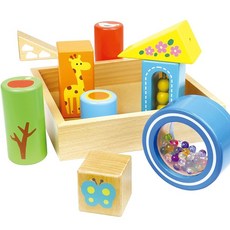 아테크(Artec) 장난감 목재 장난감 소리가 나는 쌓기 블록 포장용 봉투 포함 21721