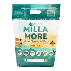 愛鼠協會［科養必備］MILLA MORE美麗多-實驗室無塵純粹天然木梗10L 木屑 厚鋪墊料 科養墊材 小寵木屑墊料, 1個, 10L