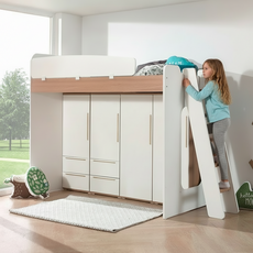 [보루네오] 엘리브 스타 벙커침대 사다리형 H세트 ys015-1, 오크 ABBB