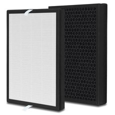 Lhari 2팩 업그레이드 A7 트루 헤파 교체 필터 활성탄 포함 VEWIOR ClearAir-A7 및 AromaRoom H13 E-400 공기 청정기와 호환 부품 PF0, Lhari 2팩 업그레이드 A7 트루 헤파 교체 필터,