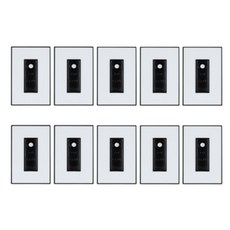 틸인스 CATV 1방 콘센트 블랙 앤 화이트, 10개