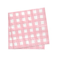 피플스파티 파티냅킨 체크무늬 33*33cm, 1개, 60개입, 핑크