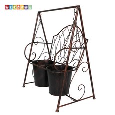 DecoBox 陽光藝術 古銅搖椅花架, 詳見包裝, 詳見包裝