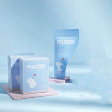 一次性奶粉分裝袋 (30個盒裝) - 防水防潮 攜帶式奶粉袋 拋棄式奶粉隨行袋 外出必備可愛密封袋 一袋一餐奶粉袋, 1套, 藍色【盒裝 】, 30個裝