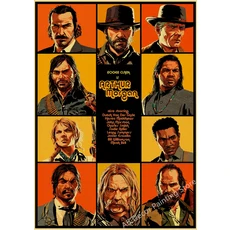 클래식 영화 컬렉션 레트로 포스터 펄프 픽션/장고 언체인드 인쇄 Tarantino 빈티지 홈 룸 아트 벽 장식 그, 03 51