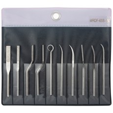 雅堤-MIRACLE 機械用異形鑽石銼刀 MRDF-65S 10支組 多種形狀 金屬木材塑料適用, 1套, #150