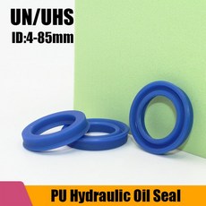폴리우레탄 PU 방사형 샤프트 피스톤 로드 U/Y 립 링 개스킷 유압 오일 실링 와셔 부식 방지 고온, 06 UN 4x10x4  5Pcs