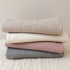 바미블랑 어린이집 달빛 누빔 낮잠패드 신생아 아기 유아용 순면, 크림