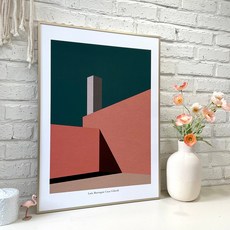 루이스 바라간 까사 질라르디 인테리어 그림 액자 포스터, 01. A4, 01. 포스터만