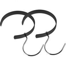 IMIKEYA 효율적인 옷장 정리 2개 회전식 벨트 걸이 모자 스카프 홀더 핸드백 공간 절약형 장식용 벽걸이 후크, IMIKEYA 효율적인 옷장 정리 2개 회전식 벨트 걸