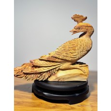 太行崖柏 神獸孔雀 高度20cm 寬度23cm, 如圖所示, 1個
