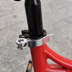 MIZUCOS 원터치 자전거 안장 클램프 자전거 시트 클램프 안장레버 조임쇠, 실버34.9mm, 1개