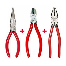 로보스터 플라이어 3종 세트 (롱노우즈 2606+니퍼 2706+뺀치 2508-P), 1개