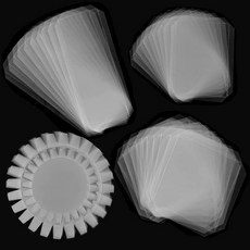 카드 만들기용 50팩 플랫 셰이커 커버 사각 원형 플라스틱 투명 크리에이터 아세테이트 시트 아트 공예 프로젝트 DIY 스크래핑 용품, 50pcs/Set, 5 Sizes