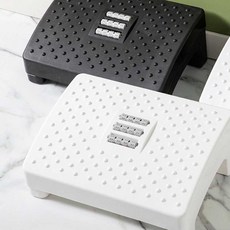 직장인 발판 사무실 의자 아래 받침대 지압 마사지 79027ea 1(pc), 블랙