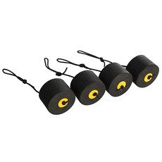 Pelican 미디엄 싯온탑 카약 스쿠퍼 플러그 4팩 - 대부분의 카약에 적합 - EVA 소재 - 블랙