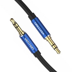 벤션 TRS 3.5mm 스테레오 AUX M to M 오디오 케이블 블루, 0.5m, 1개