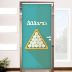 아트박스/꾸밈 ce359-당구일러스트_현관문시트지, 3.당구3