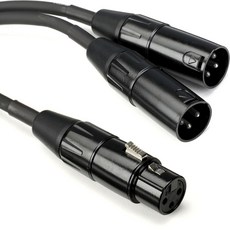 Roland 15.2cm(6인치) 인터커넥트 Y 케이블 XLR(암) - 듀얼 XLR(수) 블랙 시리즈 (RCC-YC-XF2XM), Roland 15.2cm6인치 인터커넥트 Y 케이블 X