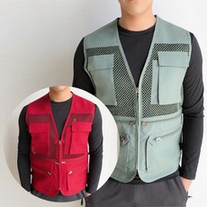 1+1 여름 작업복 낚시 등산 여름 망사 조끼