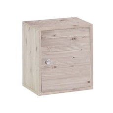 Fuser Ryon家具Mizu空間收納箱 門型, 白色塗料+獨立粉紅