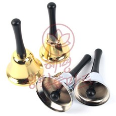 혜명생필품마트 테이블 콜벨 핸드차임벨 주문벨 음식종 벨소리 식탁종, 은색 - 75mm