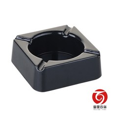 雷霆百貨方形煙灰缸 電木材質耐高溫 簡約設計易清潔 居家辦公皆適用, 1個