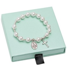 다니엘의기도 묵주 팔찌, 1세트, 화이트01_M