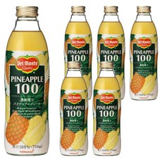 델몬트 파인애플 주스 병, 6개, 750ml