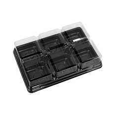 양갱 화과자 두쫀쿠 포장용기 PET 사각 케이스, 6구, 20세트