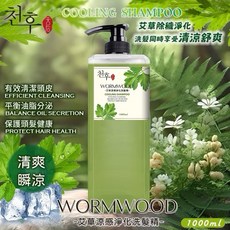 天后艾草淨化洗髮精 清涼舒爽 平衡頭皮油脂 1000ml, 1個, 天后艾草洗髮, 1L