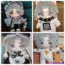 桃園出貨 第五人格 約瑟夫 攝影師 屬性 動漫衕人 棉花娃娃 動漫周邊 換裝娃娃 玩偶 公仔 床頭擺件 擺飾 交換禮物, 1個, 娃娃專屬眼鏡＋梳妝五件套,無骨 款式