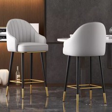 인테리어 식탁의자 카페 등받이 디자인 모던 주방 체어 커피숍 다이닝, 고정형 75cm 연그레이