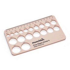 Munchkin 젖꼭지 보호막 및 유축기 플랜지용 젖꼭지 눈금자 사이즈 도구 모유 수유 엄마가 올바른 사이즈를 구입할 수 있도록 도와줍니다, Flow Sizing Tool, 1