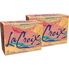 LaCroix 라크루아 코어 탄산음료+내추럴 자몽 맛, 24개, 354ml