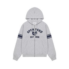 오와이 OY COLLEGE HEART 후디 후드티 ZIP UP MID 멜란지 매장정품
