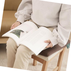 고밀도 메모리폼 사각쿠션방석 공부집중 북카페사무실, 베이지