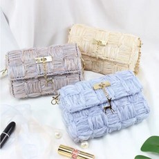 (동영상제공)망뜨개 네트공예 망스티치 공예 DIY 가방 만들기 키트, 쉬폰-6-사슴장식, 1세트