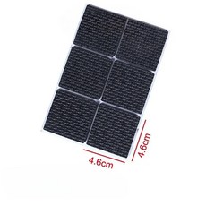 미끄럼 방지 자체 접착 가구 EVA 테이블 피트 패드 라운드 스퀘어 소파 다리 끈적 바닥 보호기, 15 Pcs 4.X4.cm