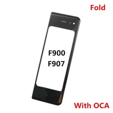 전면 터치 패널 LCD 디스플레이 유리 수리 교체 부품 삼성 갤럭시 Z 폴드 2 3 4 5G F936 F900 F907 F916 F926 용 외부 화면, Fold4 With OCA, 1개
