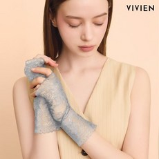 [백화점 정품] 비비안 UV-CUT 글리터 미들 레이스 핸드커버 SI5034