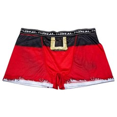 [4] Faux Real 남성용 크리스마스 속옷 승화 남성용 크리스마스 속옷 크리스마스 스웨터, 산타