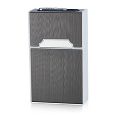 金屬拉絲滑蓋香菸盒，大容量防潮香菸收納盒，多色可選, 黑色, 1個