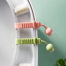 1+1 변기 뚜껑 에코 핸들 위생을 여는 작은 습관 탭토이 손잡이+후크고리 증정, 핑크2개-MLFV05