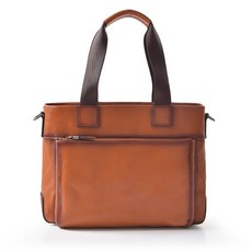 A&L老工匠紳士館 真皮 Raul 樹膏典藏牛皮肩背公事包-V0317