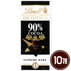 린트 엑설런스 다크 90% 초콜릿, 100g, 10개