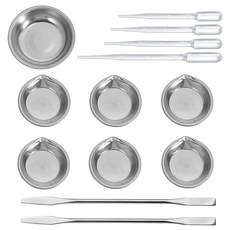 삼코스 플라스틱 모델 페인트 세트 13점 세트 조색 스틱 2개 페인트 접시 7장 스포이드 4개 취미 용 도장 도구, 1개