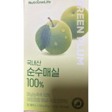 뉴트리원 국내산 순수매실 100 착즙액 14포 1개
