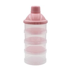 HAIMINGJUN 분유 디스펜서 케이스 분유통 간식 보관함 사탕 및 간식 보관 용기, 피피, 분홍색